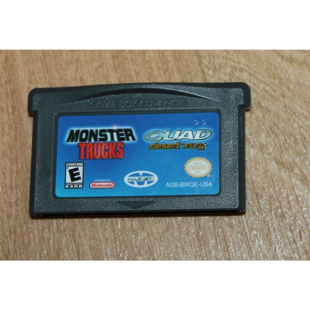 Monster Trucks Quad Desert Fury Nintendo Game Boy Advance GBA & Manual Working - Picture 2 of 3